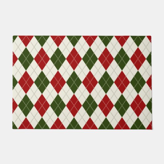 Arlequin Vintage de Noël Plaid | Tapis (Devant)