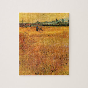 Arles: Uitzicht van Wheat Fields door Vincent van  Legpuzzel