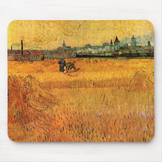 Arles: Uitzicht van Wheat Fields door Vincent van Muismat (Voorkant)