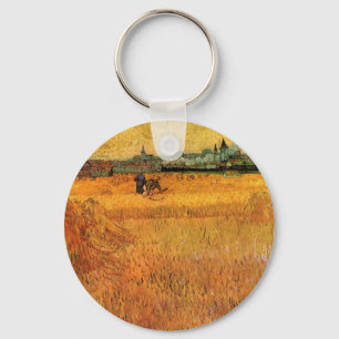 Arles: Uitzicht van Wheat Fields door Vincent van Sleutelhanger