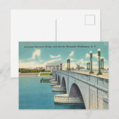 Arlington Bridge, Lincoln Memorial, Washington D.C Briefkaart (Voorkant / Achterkant)
