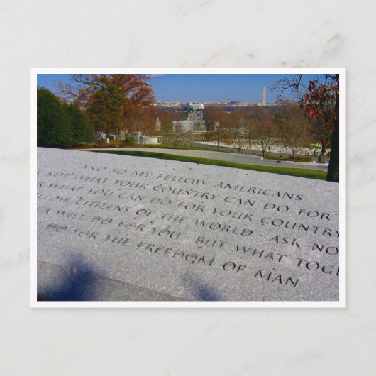 arlington jfk memorial border briefkaart (Voorkant)
