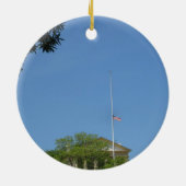 Arlington Mansion Keramisch Ornament (Achterkant)