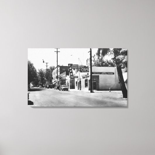 Arlington, Oregon Main Street Uitzicht Foto Canvas Afdruk (Voorkant)