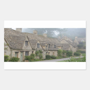 Arlington Row, Bibury autocollant rectangulaire