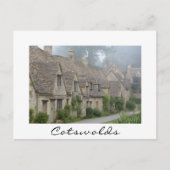 Arlington Row, Bibury carte postale frontière blan (Devant)
