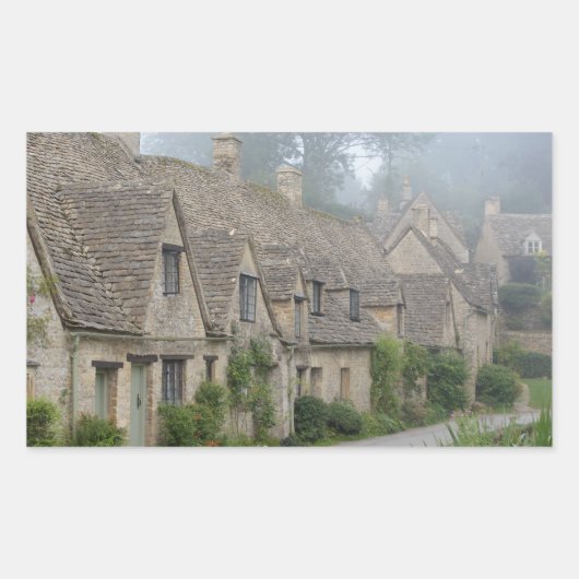 Arlington Row, Bibury rechthoekige sticker (Voorkant)