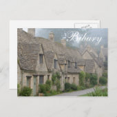 Arlington Row, Cotswolds, carte postale texte 'Bib (Devant / Derrière)