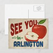 Arlington Texas Apple - Vintage Travel Briefkaart (Voorkant / Achterkant)