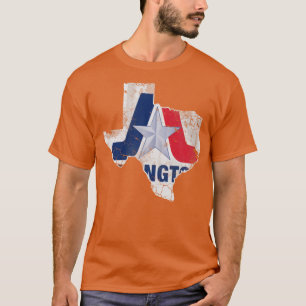 Arlington Texas Flag Map  Fade T-shirt