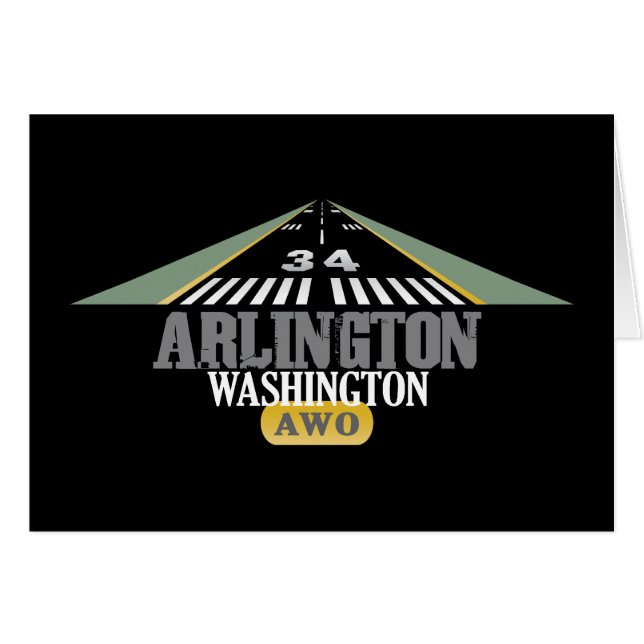 Arlington Washington - Airport Runway (Devant horizontal)