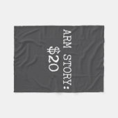 Arm Amputee Funny Gift Humor Missing Limb Quote Fleece Deken (Voorkant (Horizontaal))