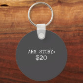 Arm Amputee Funny Gift Humor Missing Limb Quote  Sleutelhanger (Voorkant)
