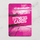 Arm Circles Fitness Card with Pink Backing Save The Date (Achterkant)