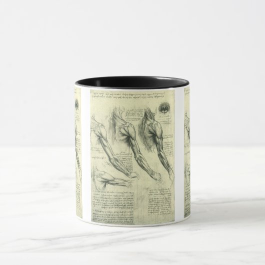 Arm en schouder Anatomie door Leonardo da Vinci Mok (Midden)