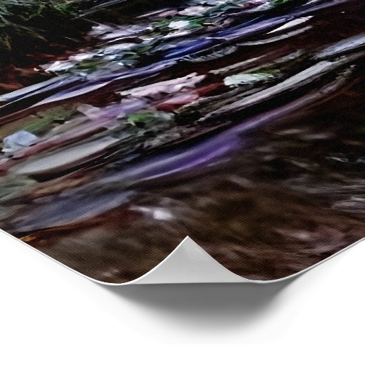 Arm van de Seine bij Giverny in de mist Poster (Hoek)