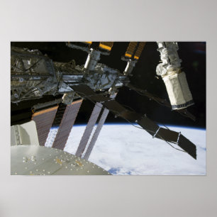 arm van Endeavor onder de International Space Stat Poster