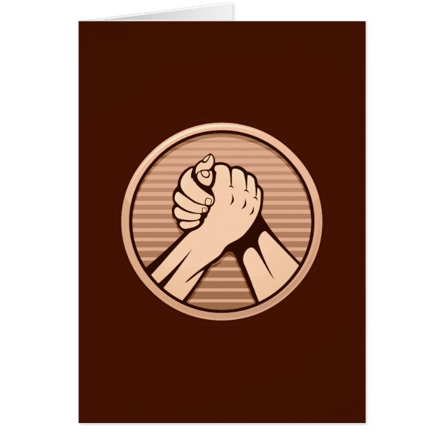 Arm worstling Bronze (Voorkant)