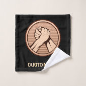 Arm worstling Bronze Bad Handdoek (Wasdoekje)