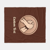 Arm worstling Bronze Fleece Deken (Voorkant (Horizontaal))