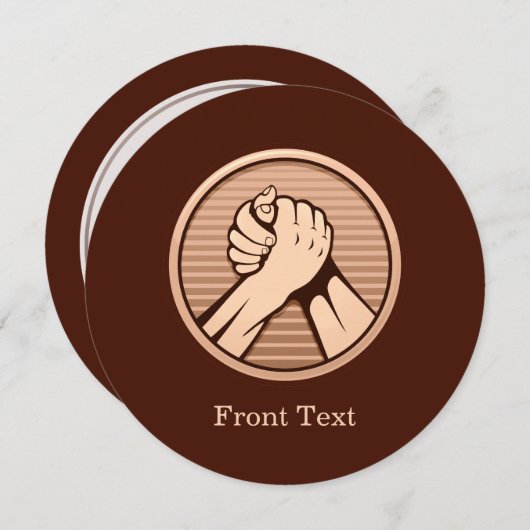 Arm worstling Bronze Kaart (Voorkant / Achterkant)