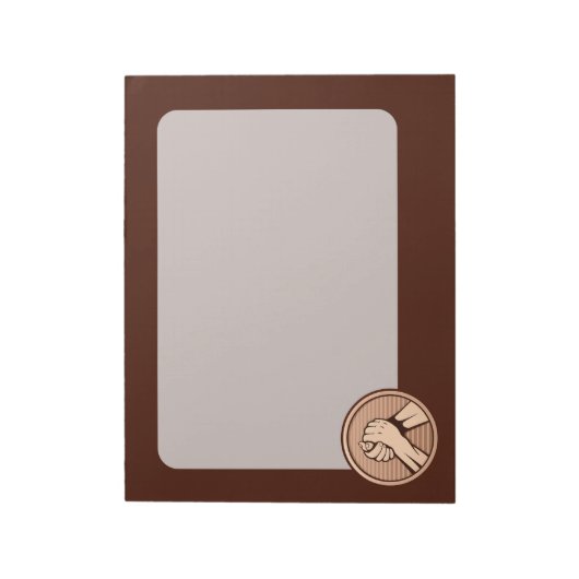 Arm worstling Bronze Notitieblok (Gedraaid)