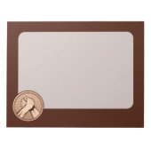 Arm worstling Bronze Notitieblok (Voorkant)