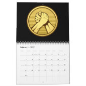 Arm worstling Gold Kalender (Feb 2027)