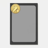 Arm worstling Gold Post-it® Notes (Voorkant)