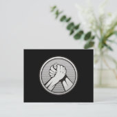 Arm worstling Silver Briefkaart (Staand voorkant)
