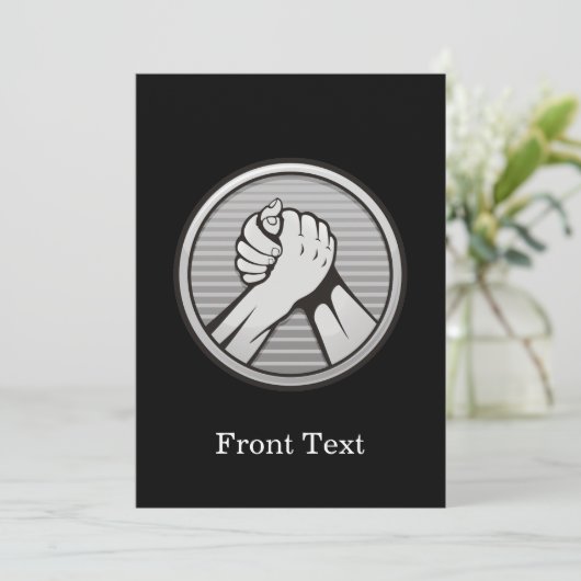 Arm worstling Silver Kaart (Staand voorkant)