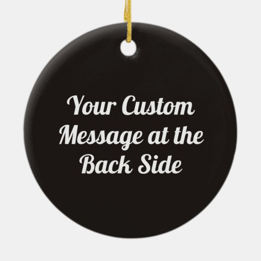 Arm worstling Silver Keramisch Ornament (Achterkant)