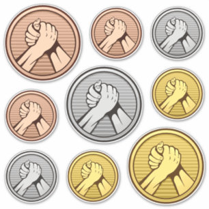 Arm Wresting Sticker set
