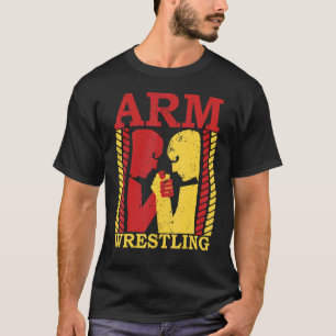 Arm Wrestling Armworstler Athlete Squeebiceps T-shirt