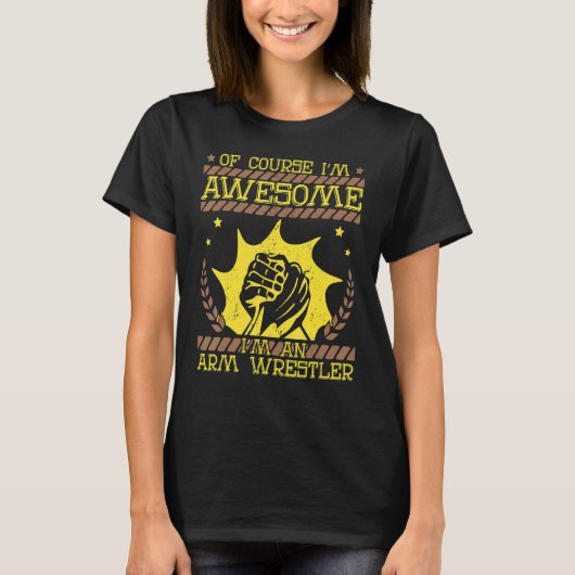Arm Wrestling Armworstler Athlete Squeebiceps T-shirt (Voorkant)