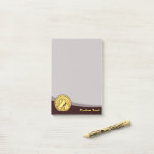 Arm Wrestling Gold Post-it® Notes (Op bureau)