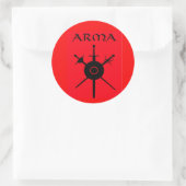 ARMA-stickers Ronde Sticker (Tas)