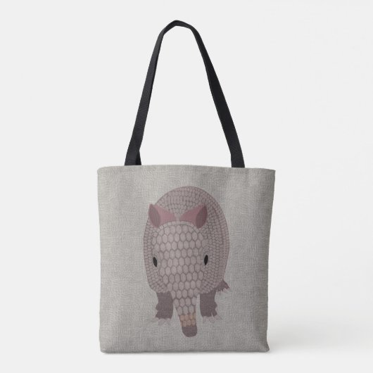 Armadillo Allover Canvas tas (Achterkant)