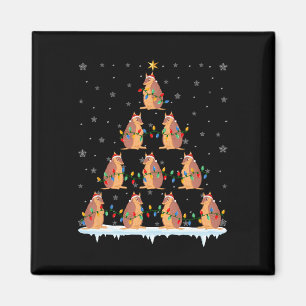 Armadillo Animal Santa Hat Lelijke Kerstboom Lig Magneet