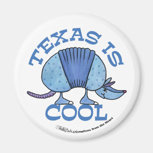 Armadillo Blue-Texas is cool Magneet