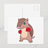 Armadillo Boksen Bokser Bokshandschoenen Briefkaart (Voorkant / Achterkant)
