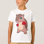 Armadillo Boxer Boxer Boxing-handschoenen T-shirt (Voorkant)