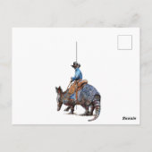 Armadillo Cowboy Briefkaart (Achterkant)