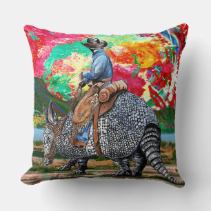 Armadillo Cowboy Kussen