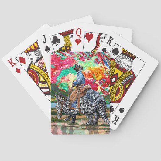 Armadillo Cowboy Pokerkaarten (Achterkant)