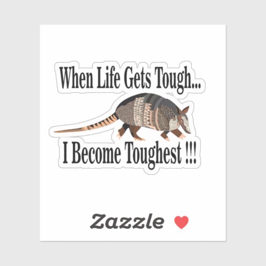 Armadillo dierlijk Inspirerend Sticker (Vel)