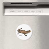 Armadillo girdled lizard cartoon illustratie magneet (Insitu (Vaatwasser))