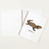Armadillo girdled lizard cartoon illustration  (Devant avec enveloppe)