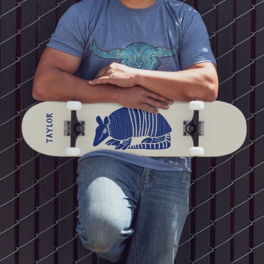 Armadillo Grafisch Gepersonaliseerd Persoonlijk Skateboard (Buiten 3)