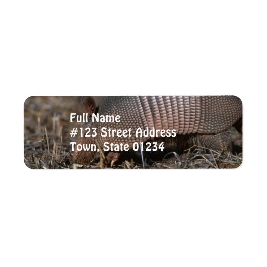 Armadillo Habitat Étiquettes (Devant)